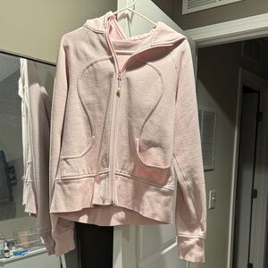 Lululemon Light Pink Zip-Up Scuba